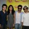 Meiyang Chang, Anushka Sharma, Shahid Kapoor and Vir Das promote ''Badmaash Company'' on Radio Mirchi at Lower Parel