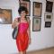Mandira Bedi at Priyasri Patodia''s art exhibition at Jehangir Art Gallery