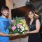 Vivek Oberoi poses for the photographers during a meet with Autistic Children