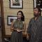 Dia Mirza inaugurates Pankaj Parashar's painting exhibitionn at Out of the Blue, Bandra, Mumbai, Wednesday Night
