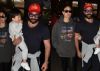 TIRED from the Trip but Taimur still SMILES for the papz: Pics-Videos