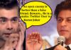 Shah Rukh Khan REACTS to Karan Johar's ACT, BLAMES his FAT FINGERS