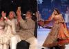 Proud Dad Amitabh looks excited as he records daughter's ramp walk