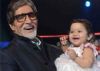 Aaradhya joins grandpa Big B to meet his fans