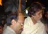 Amitabh Bachchan and Amar Shingh at Siddhivinayak