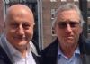 Spotted Actor Anupam Kher with Hollywood Actor Robert De Niro in New Y