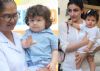 Taimur's SAYS 'Hie' while his Baby Sis Inaaya STARES into the Cameras