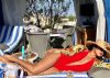 Priyanka Chopra Sizzles In A Red Monokini At a Beach In California