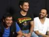 Cast of the film Golmaal 3 on the sets of Kaun Banega Crorepati 4