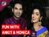 Fun challenge with Thapki... Pyaar Ki stars Ankit & Monica Khanna