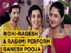 Raqesh Bapat-Ridhi Dogra And Rashmi Desai Perform Ganesh Pooja