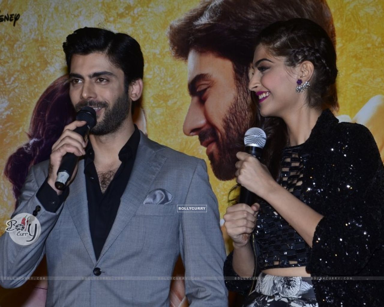 Wallpaper - Fawad Khan addressing the audience at the Music Launch of  Khoobsurat (335991) size:1280x1024