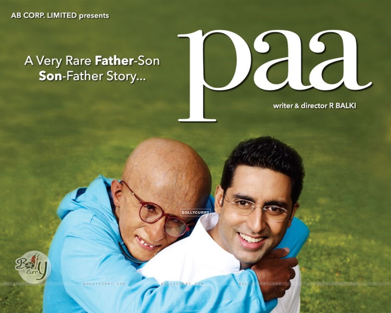Wallpaper - Poster of Paa movie with Amitabh and Abhishek (39369)  size:1280x1024