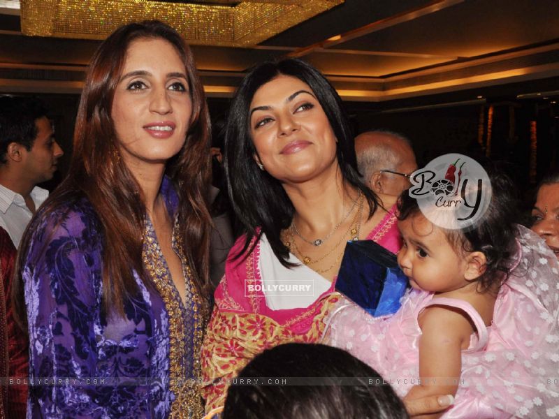 Direct Wallpaper Sized images of Sushmita Sen at Dr Shefali's daughter