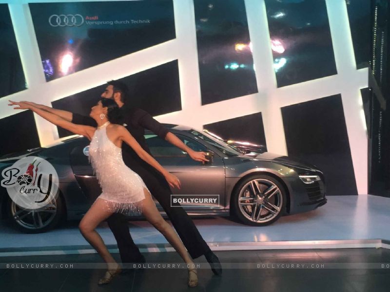 Sandip Soparrkar and Jesse Randhawa Shakes a Leg at the Launch of New Audi Sports Car (391071) size:800x600